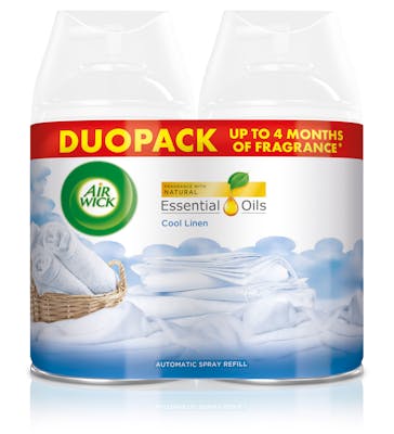 Air Wick Freshmatic Duopack Cool Linen &amp; Almond Blossom Refill 2x 250 ml
