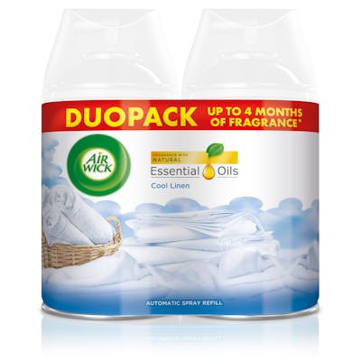 Air Wick Freshmatic Duopack Cool Linen &amp; Almond Blossom Navulling 2x 250 ml