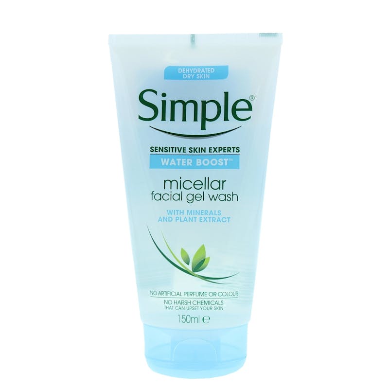 Simple Micellar Facial Gel Wash Water Boost 150 ml