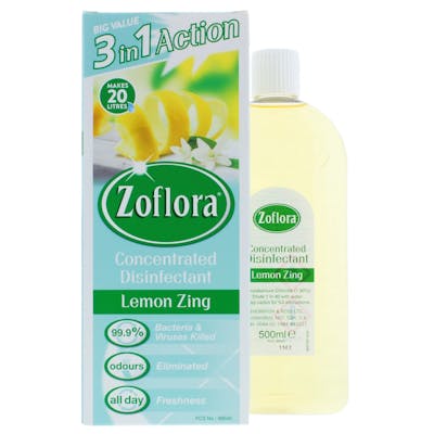 Zoflora Geconcentreerd Desinfectiemiddel Lemon Zing 500 ml