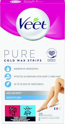 Veet Pure Cold Wax Strips 20 stk