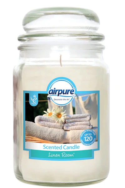 Airpure Linen Room Scented Jar Candle 510 g