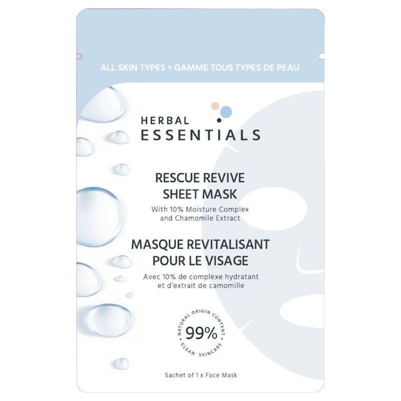 Herbal Essentials Rescue Revive Sheet Mask 1 stk