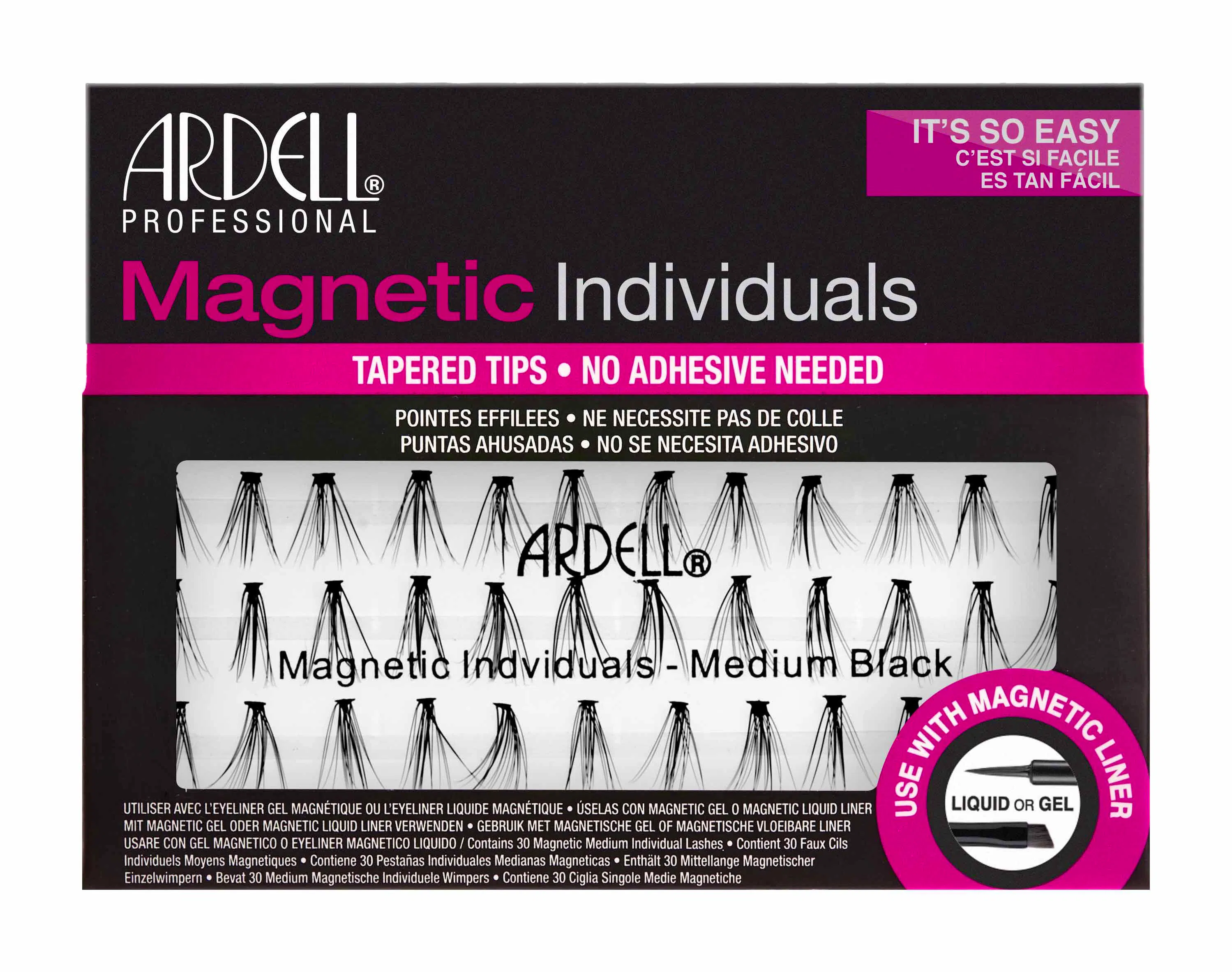 Ardell Magnetic Individuals Medium Black 30 pcs