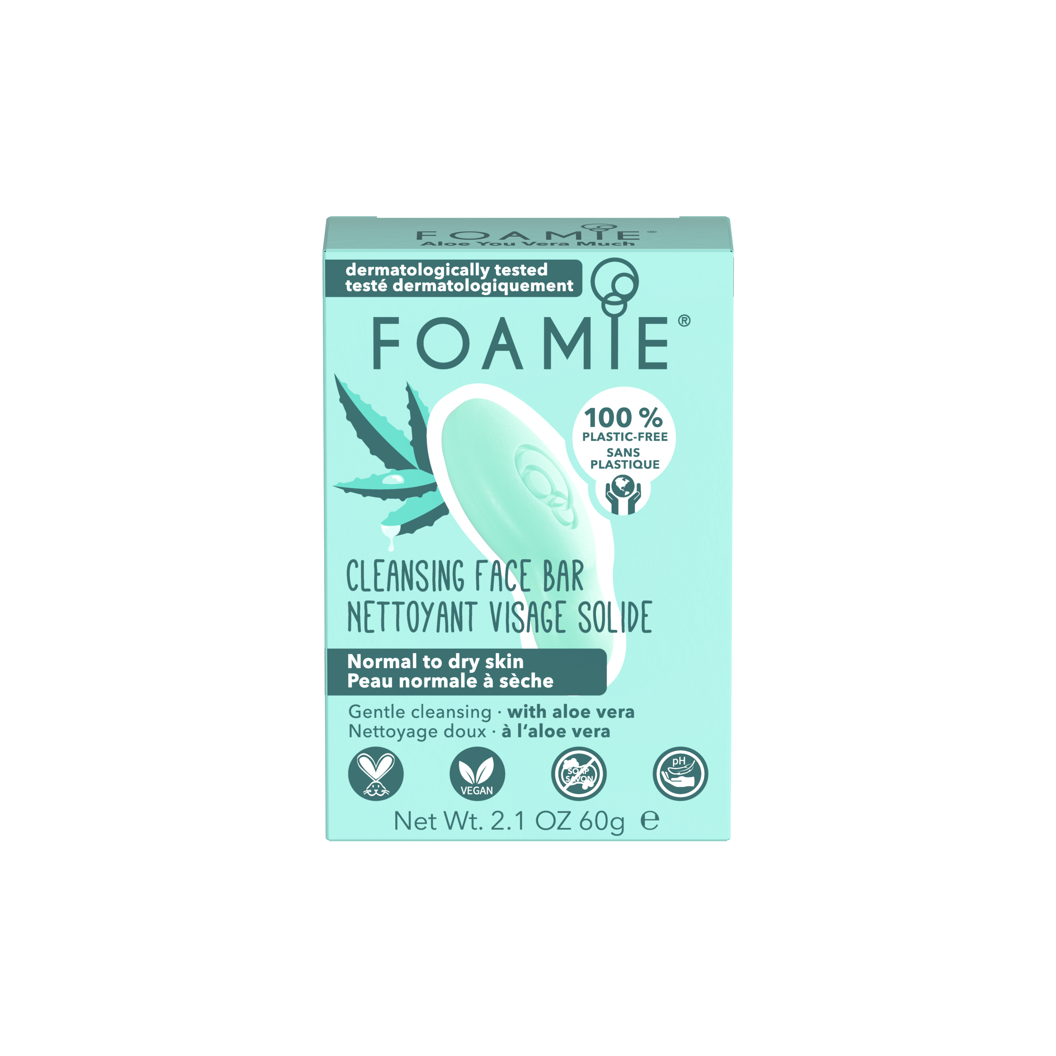 Foamie Cleansing Face Bar Aloe You Very Much 60 g £3.99
