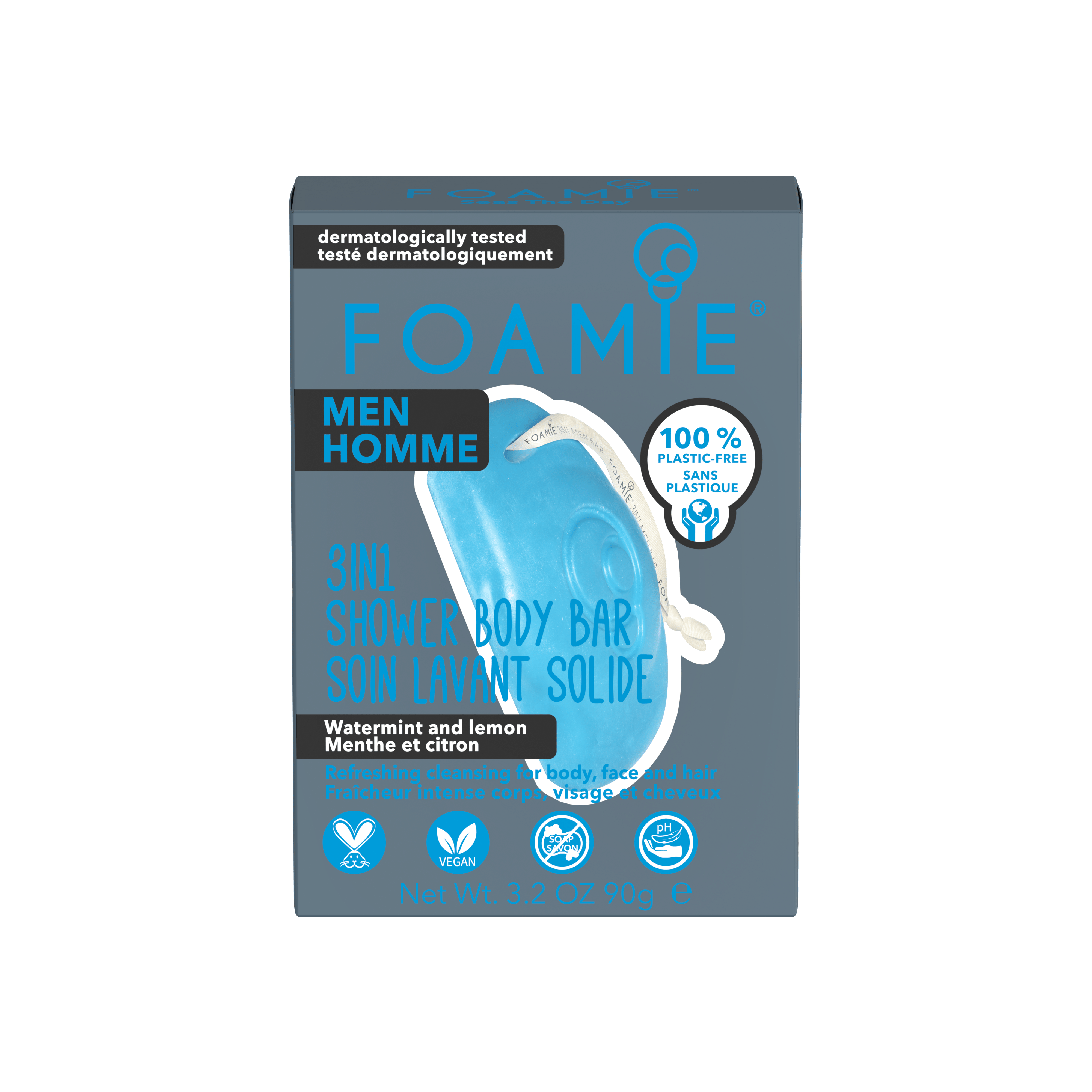 Foamie 3in1 Shower Body Bar Seas The Day 90 g