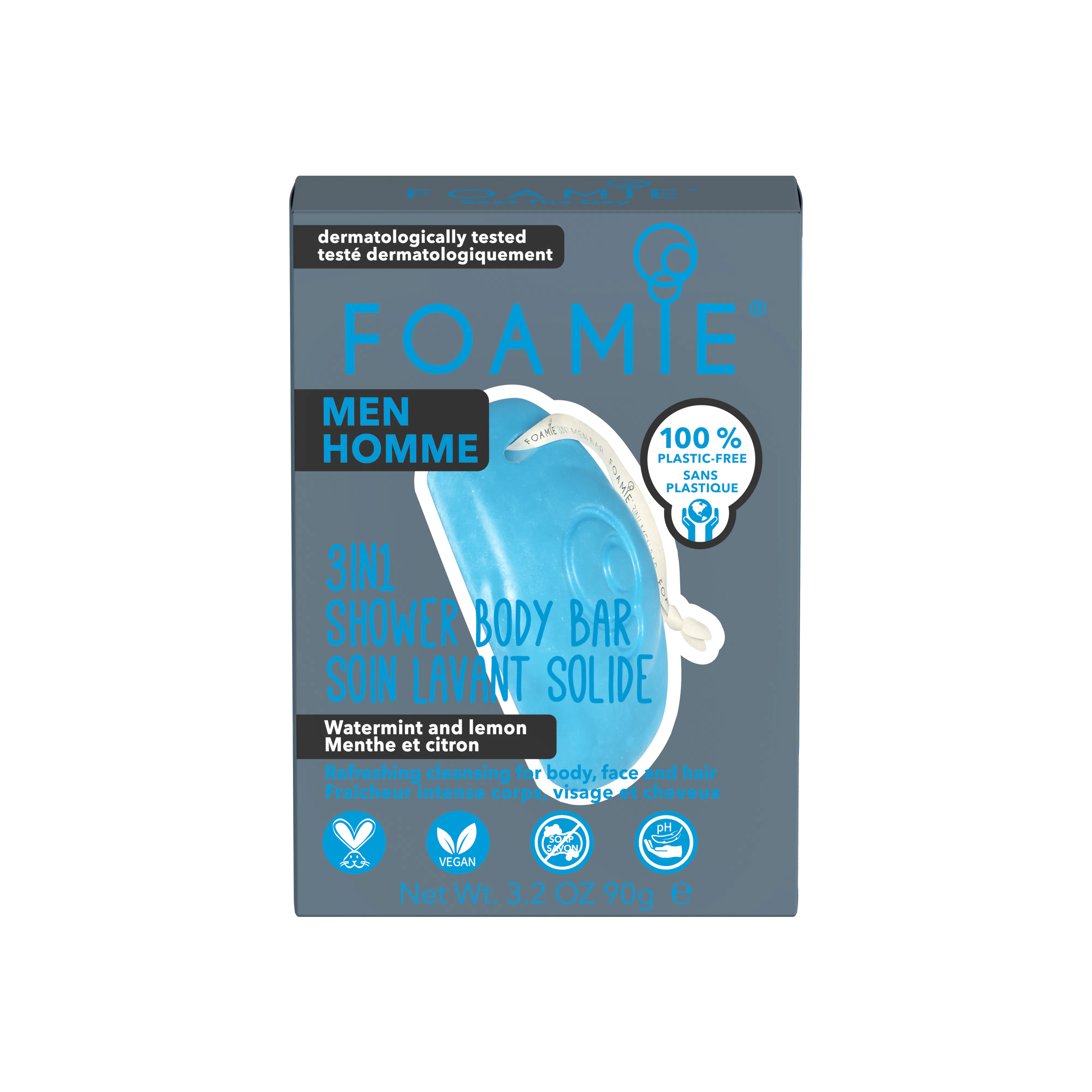 Foamie 3in1 Shower Body Bar Seas The Day 90 g