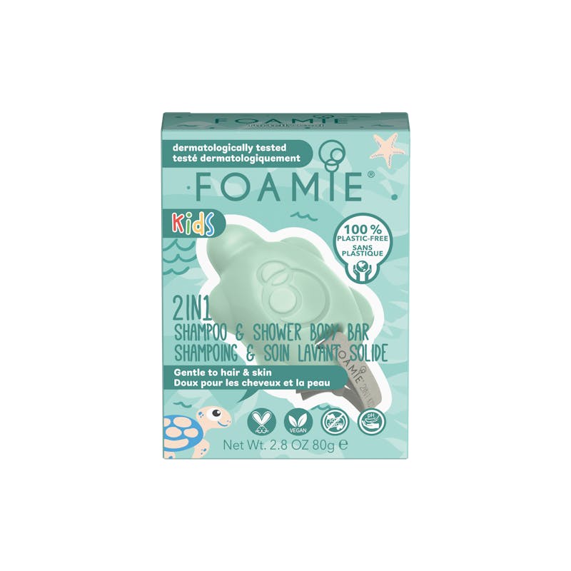 Foamie 2in1 Shampoo &amp; Shower Body Bar For Kids Turtely Cool 80 g