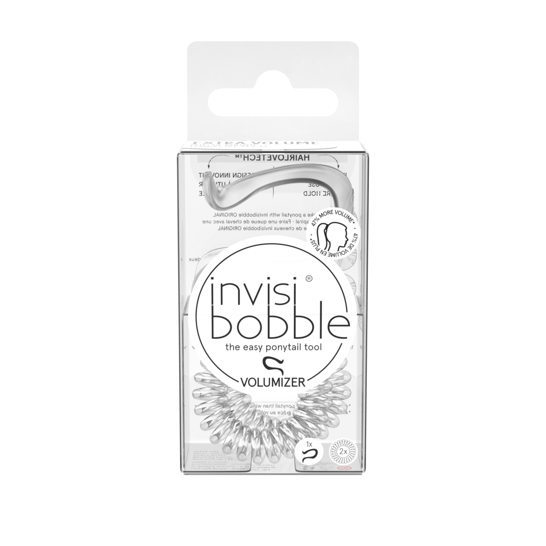 Invisibobble Volumizer Hair Elastics Crystal Clear 3 pcs £3.75