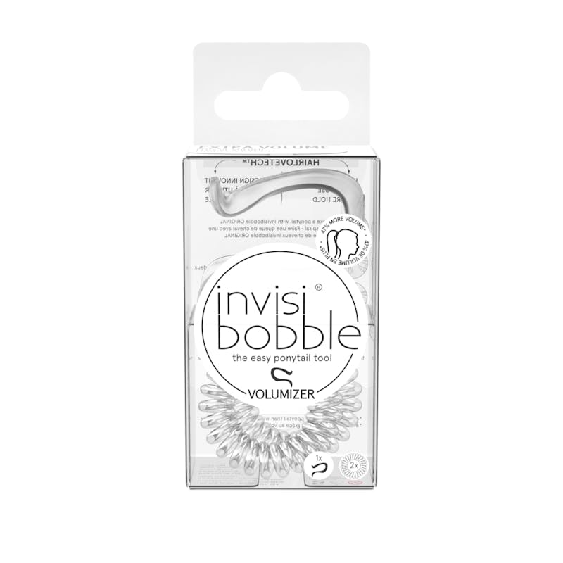 Invisibobble Volumizer Hair Elastics Crystal Clear 3 kpl