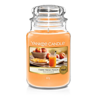 Yankee Candle Classic Large Jar Farm Fresh Peach 623 g