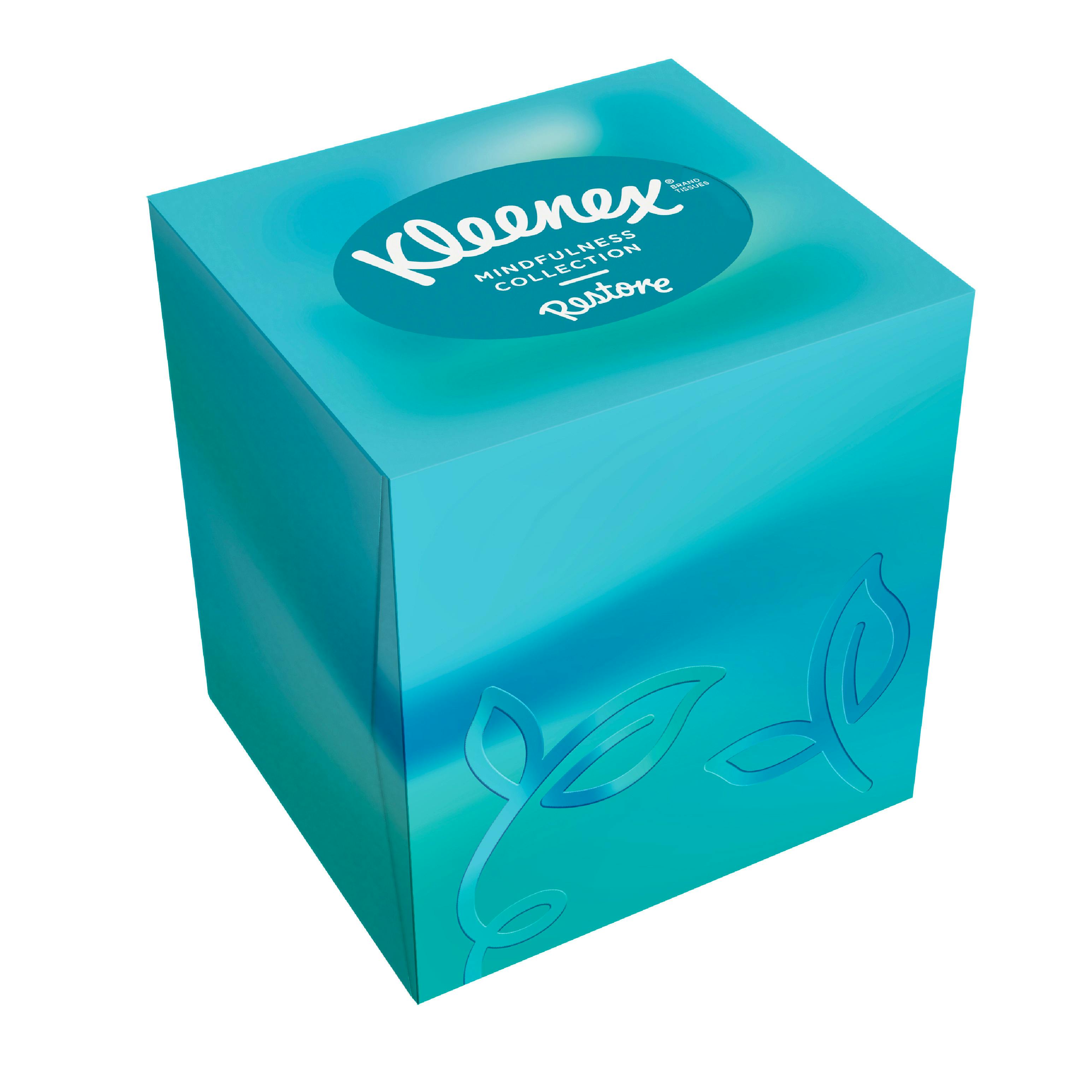 Seneste nyt Apparatet kubiske Kleenex Mindfulness Collection Tissues Cube 48 stk - 15.95 kr