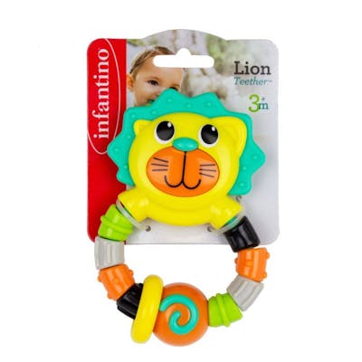 Infantino Kids Lion Teether 3M+ 1 st
