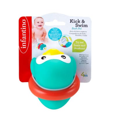 Infantino Kids Kick & Swim Bath Pal Penguin 4M+ 1 st