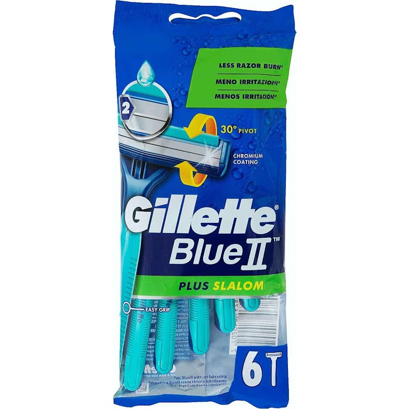Gillette Blue II Plus Slalom Disposable Razors 6 st