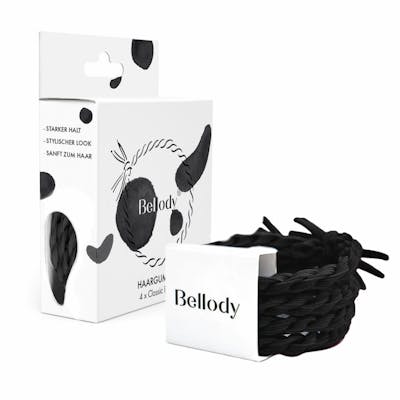 Bellody Original Hair Ties Classic Black 4 pcs