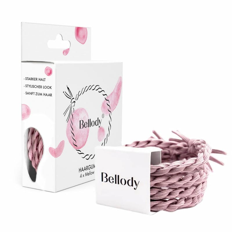 Bellody Original Hair Ties Mellow Rose 4 kpl