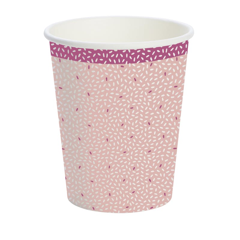 Duni Paper Cups 24 cl Rice Pink 10 stk