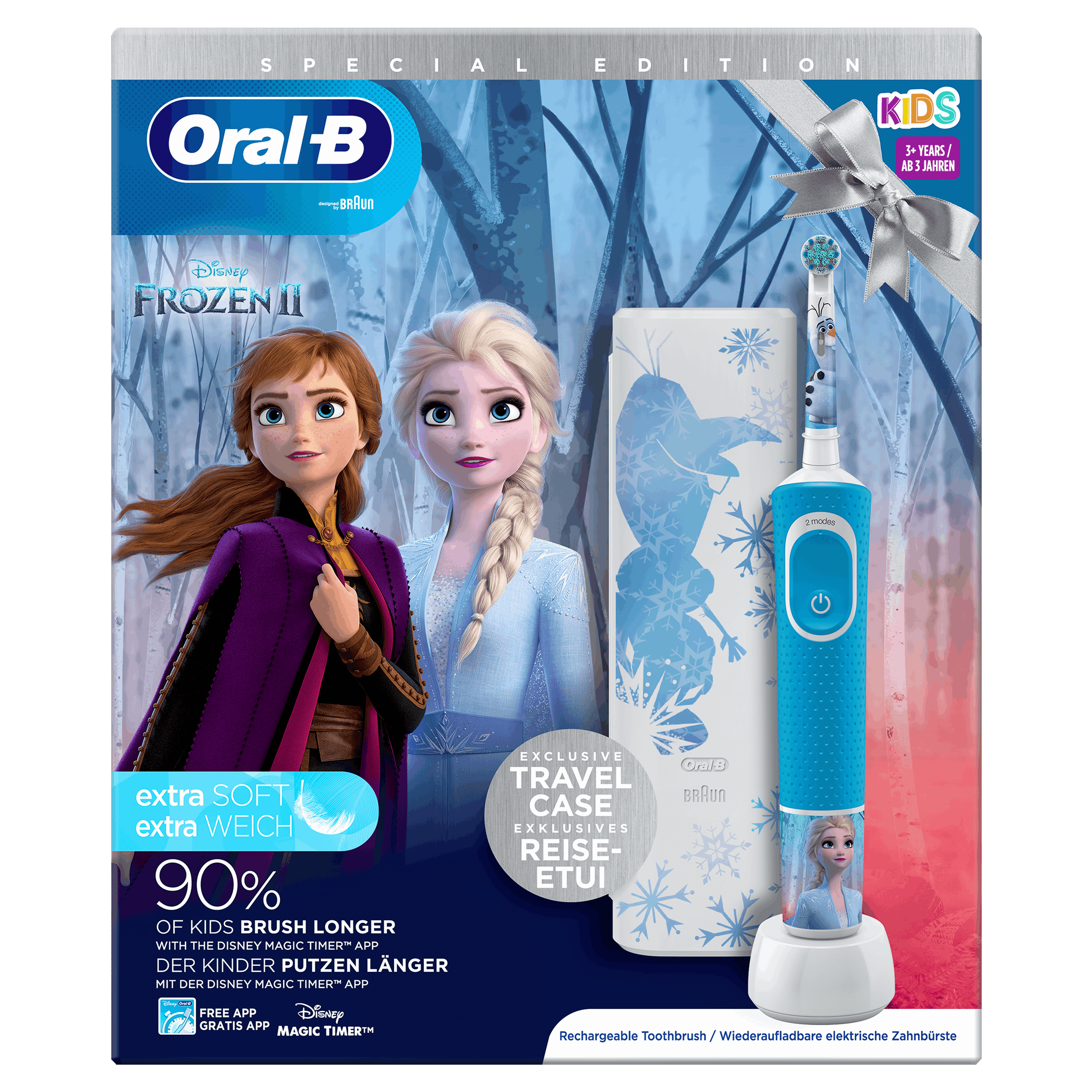 Oral-B Vitality 100 Kids Frozen Electric Toothbrush + Travel Case 1 Stk ...