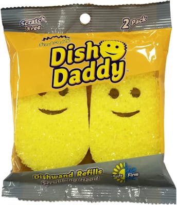 Scrub Daddy Dish Daddy Wand Replacement Head Yellow 1 stk