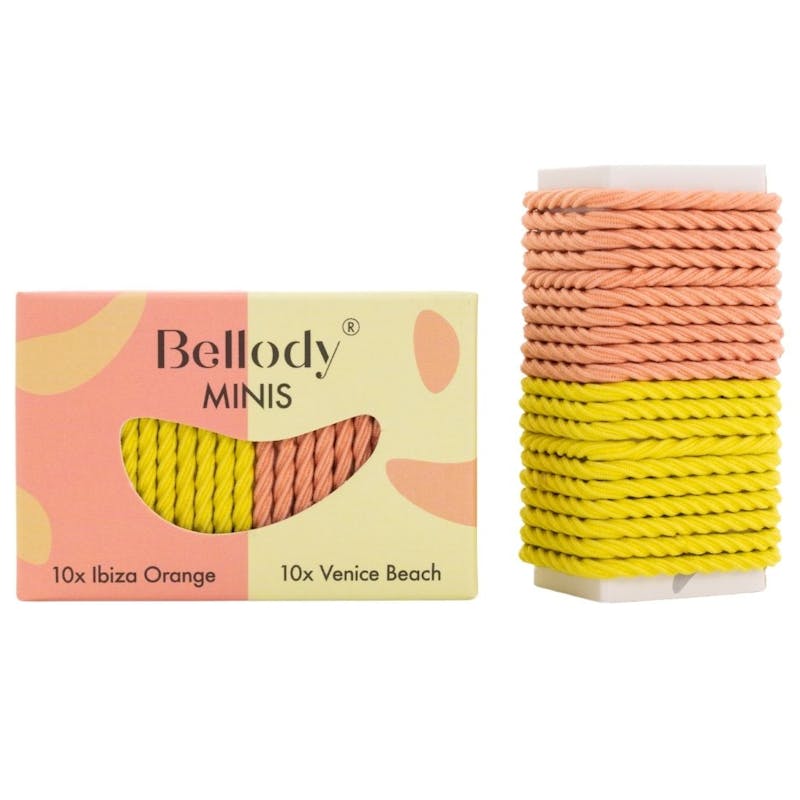 Bellody Mini Hair Ties Ibiza Orange &amp; Venice Yellow 20 kpl
