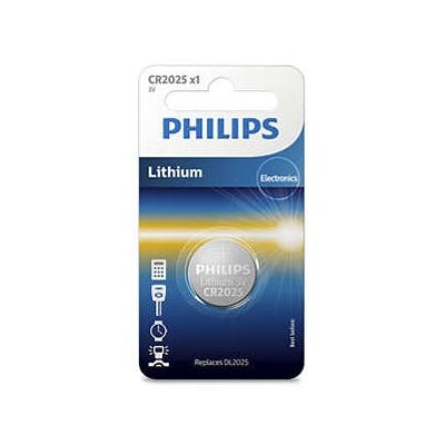 Philips Lithium CR2025 3V 1 kpl