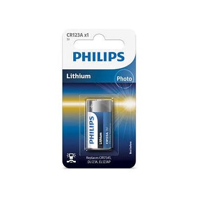 Philips Lithium CR123A 3V 1 kpl