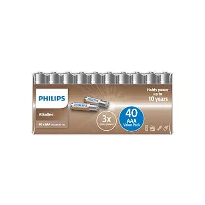 Philips Alkaline LR03 40 stk