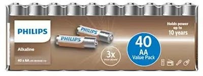 Philips Alkaline AA LR6 40 pcs