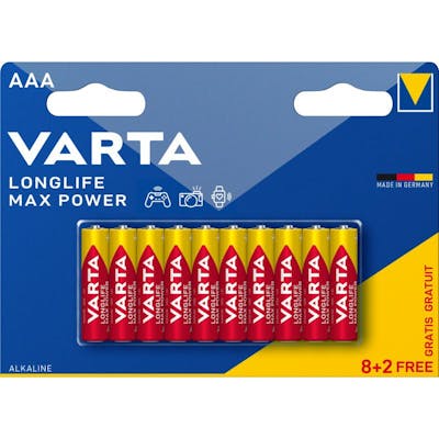 VARTA Longlife Max Power AAA 10 stk