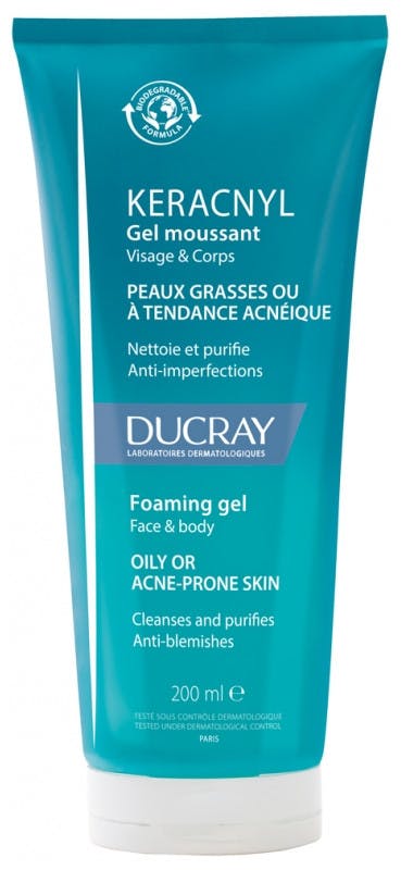 Ducray Keracnyl Foaming Gel 200 ml