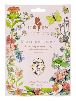 Miqura Flower Face Sheet Mask 1 kpl