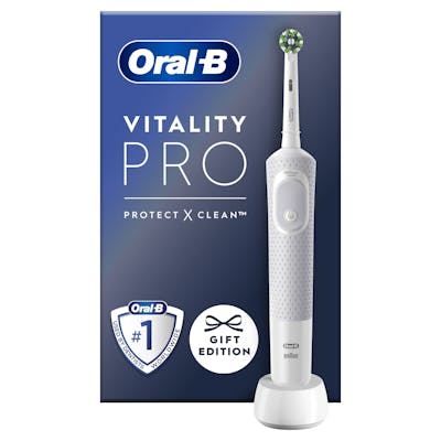 Oral-B Vitality Pro Elektrisk Tannbørste Hvit 1 stk