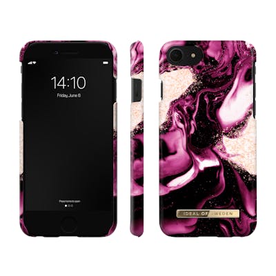 iDeal Of Sweden Fashion Case iPhone 8/7/6/6S/SE Golden Ruby Marble 1 st