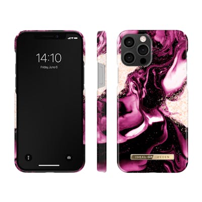 iDeal Of Sweden Fashion Case iPhone 12/12 Pro Golden Ruby Marble 1 stk