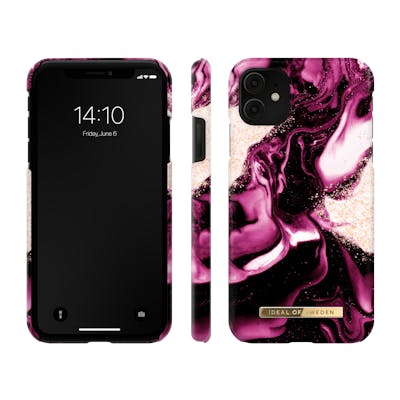iDeal Of Sweden Fashion Case iPhone 11/ XR Golden Ruby Marble 1 st