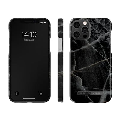 iDeal Of Sweden Fashion Case iPhone 12/12 Pro Black Thunder Marble 1 stk