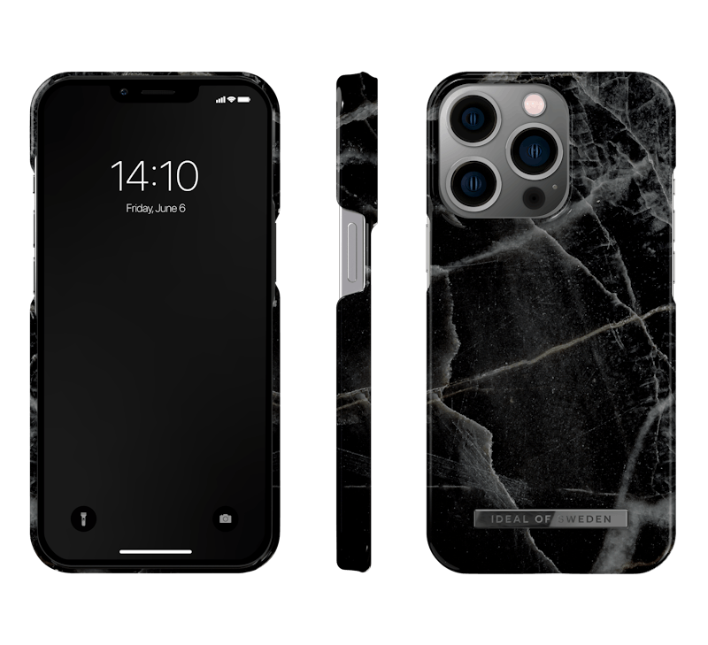 IDeal Of Sweden Fashion Case iPhone 13 Pro Black Thunder Marble 1 st