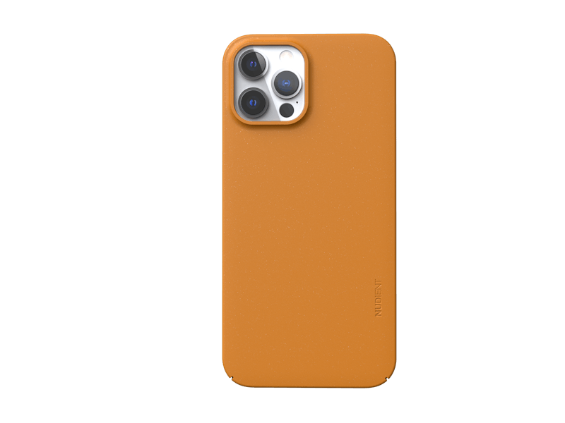 Nudient Thin iPhone 12 Pro Max Case V3 Saffron Yellow 1 pcs