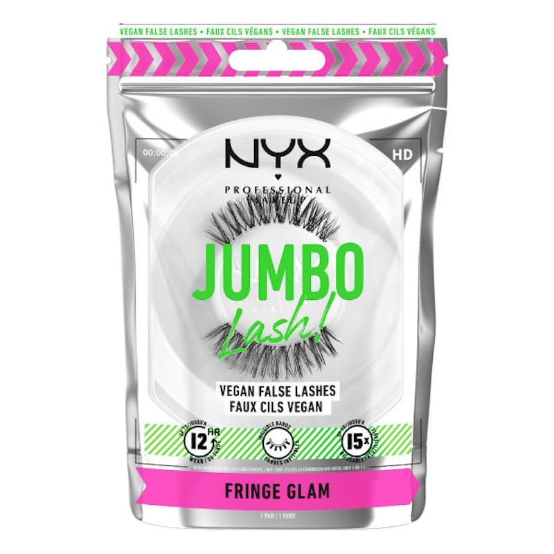 NYX Jumbo Lash! Vegan False Lashes Fringe Glam 1 pcs