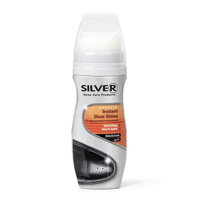Express Black Instant Shoe Shine 75 Ml Fra Silver