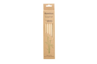 Idento Bamboo Straws 20 cm 10 stk