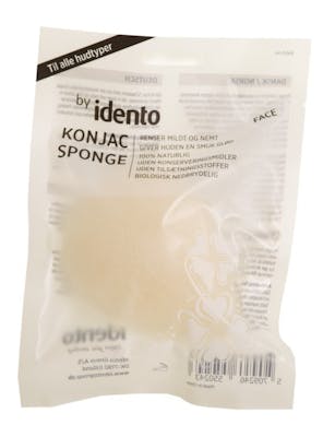 Idento Konjac Sponge Teardrop White 1 kpl