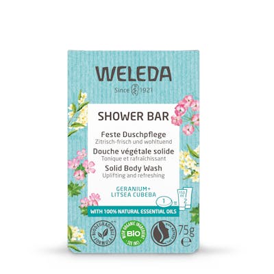 Weleda Shower Bar Geranium + Litsea 75 g