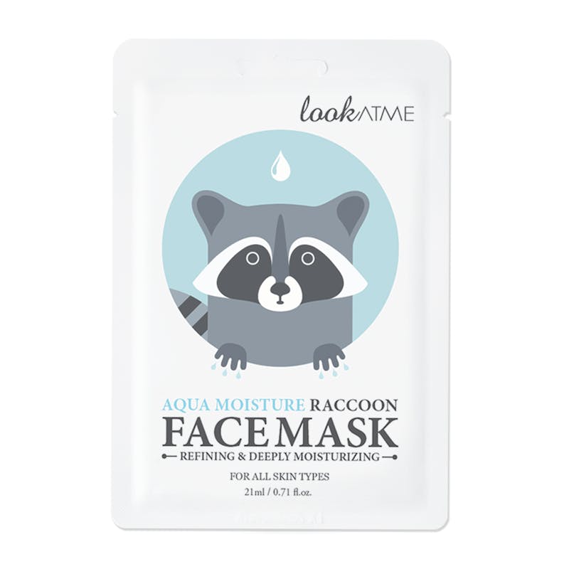 Look At Me Aqua Moisture Raccoon Face Mask 1 st