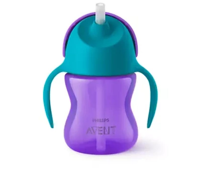 Philips Avent Straw Cup Purple  9M+ 1 st