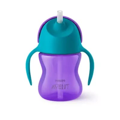 Philips Avent Straw Cup Purple  9M+ 1 st