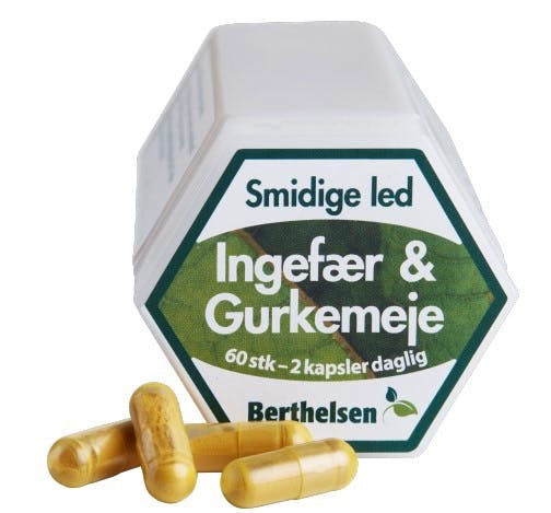 Berthelsen Ingefær & Gurkemeje 60 pcs