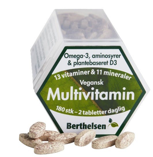 Vegansk Multivitamin 180 Pcs Fra Berthelsen