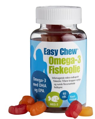 DFI EasyChew Omega-3 Fiskeolie 60 stk